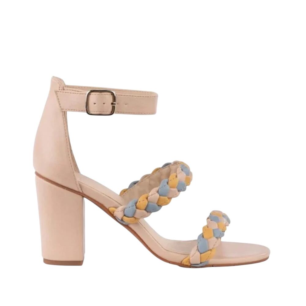 New! BC‎ Wanna Be Braided Heels Open Toe in Pastel (Light Pink) - Size 7 - Picture 2 of 9